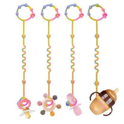 Picture of Toy Straps for Baby,RTMOK Silicone Setpacifier Clip,Applies to Car Seat Toy,Teether Toy,High Chair,Stroller Accessories,Baby Toy Clips,Cribs,Rocking Chair