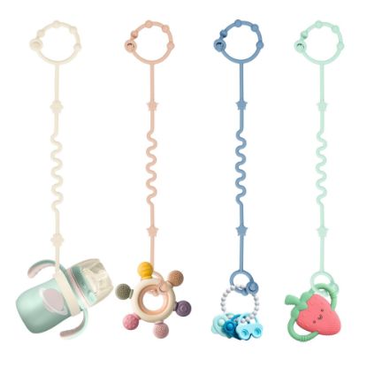 Picture of Toy Straps for Baby,Silicone Setpacifier Clip,Applies to Car Seat Toy,Teether Toy,High Chair,Stroller Accessories,Baby Toy Clips,Cribs,Rocking Chair