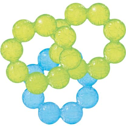 Picture of Infantino Water Teethers - Sensory Exploration and Teething Relief, Cooling Relief for Teething Babies, Lime & Blue, 3-Pack