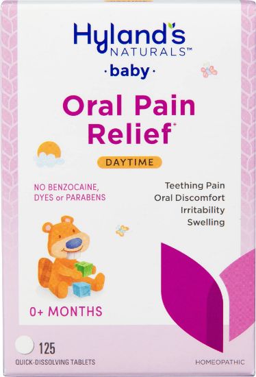 Picture of Hyland's Baby Daytime Soothing Tablets with Chamomilla, Natural Relief of Oral Discomfort, Irritability, and Swelling, (Pack of 1, 125 Count Total)