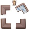 Picture of Roving Cove HeftyFit Corner Protector for Baby (4 Large Corners), Heavy-Duty Soft Rubber Foam Furniture Corner Bumper Guards, 3M Adhesive Pre-Taped, Coffee Brown
