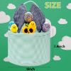 Picture of Easter Basket Seersucker Egg Hunt Bunny Baskets for Kids with Cute Rabbit Ears Stripe Storage Gifts Candies Personalized Easter Party Gifts.………