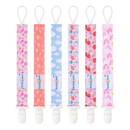 Picture of Babygoal Pacifier Clips, 6 Pack Pacifier Holder for Boys and Girls Fits Most Pacifier Styles & Baby Toys and Baby Gift 6PS36
