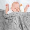 Picture of Plush Soft with Heart Checkered Baby Blanket,Fleece Infant Toddler Blankets for Girls Boys,Warm Lightweight Breathable Newborn Receiving Blankets for Crib Stroller 30"×39" (Gray,Heart)