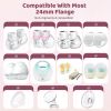 Picture of Nursi Luna Flange Inserts 14mm for 24mm Flanges/Shield of Most Pumps, Flange Sizing Kit Silicone Flanges Insert, Reduce 24mm Nipple Tunnel Down to 13mm, Breastfeeding Essentials Kit for New Moms