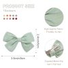 Picture of CÉLLOT Girls Hair Bows Linen Fabric 3.5" Bows Alligator Clips Hair Accessories for Little Girls Toddlers Kids and Teens,20 Pieces