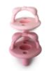 Picture of Itzy Ritzy Silicone Pacifiers for Newborn - Sweetie Soother Pacifiers Feature Collapsible Handle & Two Air Holes for Added Safety; for Ages Newborn and Up, Set of 2 in Light Pink & Dark Pink