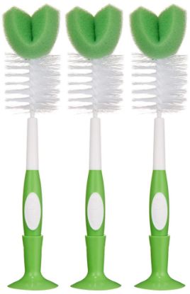 Picture of Amazon Brand - Mama Bear Bottle Brush (Pack of 3), White