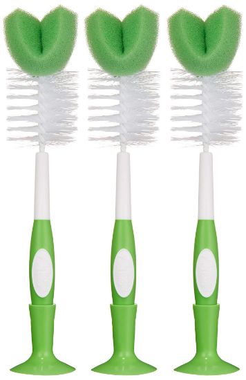 Picture of Amazon Brand - Mama Bear Bottle Brush (Pack of 3), White