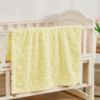 Picture of Yurhap Fleece Baby Blanket Heart Checkered Blanket, Ultra Soft Cozy Baby Blankets for Girls Boys, Fluffy Infant Toddler Newborn Receiving Blankets for Crib Stroller 30”×40” (Yellow)