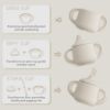 Picture of Moonkie Silicone Baby Sippy Cups | 3 Stages Training Cup Straw Cup for Infants Toddlers and Kid | 4 oz 1Pack