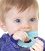 Picture of Nuby Silicone Teethe-EEZ Teether with Bristles, Includes Hygienic Case, Aqua (Pack of 1)