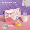 Picture of Nuliie 80 Pcs Breastmilk Storage Bags, 8 OZ Breast Milk Storing Bags, BPA Free, Milk Storage Bags with Pour Spout for Breastfeeding, Self-Standing Bag, Space Saving Flat Profile
