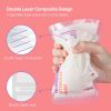 Picture of Nuliie 80 Pcs Breastmilk Storage Bags, 8 OZ Breast Milk Storing Bags, BPA Free, Milk Storage Bags with Pour Spout for Breastfeeding, Self-Standing Bag, Space Saving Flat Profile