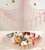 Picture of Large Stuffed Animal Storage Hammock Corner Net - Pink Room Decor for Teen Girls - Toys Storage Hanging Stuff Animal Organizer Holder Cute Stuff - Boho Nursery Dorm Bedoom Decor Aesthetic