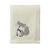 Picture of CREVENT 30''X40'' Light Cozy Plush Fluffy Warm Fleece Receiving Baby Blanket for Infant Toddler Crib Cot Stroller, Baby Birthday Ivory Fox