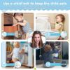 Picture of 8-Pack Cabinet Locks Baby Proofing - Syican Child Proof Drawer Locks, Multi-Purpose for Drawers, Fridge, Toilet Seat, Trash Can, Ideal Stocking Stuffers, White