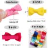 Picture of CÉLLOT Baby Hair Clips 50 Pieces 25 Colors in Pairs Baby Girls Fully Lined Bows Hair Pins Tiny 2" Hair Bows Alligator Clips for Girls Infants Toddlers