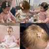 Picture of CÉLLOT Baby Hair Clips 50 Pieces 25 Colors in Pairs Baby Girls Fully Lined Bows Hair Pins Tiny 2" Hair Bows Alligator Clips for Girls Infants Toddlers