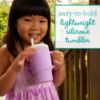 Picture of Infantino My 1st Tumbler - Adorable Miniature Tumbler with Leak-Resistant Straw and Toddler-Friendly Handle, Encourages Hydration, Easy to Clean, 9 fl. oz, Lilac