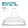 Picture of Boon Nursh Silicone Baby Bottle Nipples - Bottle Nipples for Boon Nursh Baby Bottles - Baby Bottle-Feeding Supplies - Extra Slow Flow Baby Bottle Nipples - 3 Count