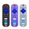 Picture of ERSIHUA 3Pcs Silicone Teething Toys, Remote Control Shape Teethers for Babies Remote Teething Toys, Silicone TV Remote Teether BPA Free/Dishwasher/Refrigerator Safe