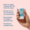 Picture of Blue Lizard BABY Mineral Sunscreen Stick with Zinc Oxide, SPF 50+, Water Resistant, UVA/UVB Protection - Easy to apply, Fragrance Free, .5 oz