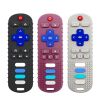 Picture of ERSIHUA 3Pcs Silicone Teething Toys, Remote Control Shape Teethers for Babies Remote Teething Toys, Silicone TV Remote Teether BPA Free/Dishwasher/Refrigerator Safe