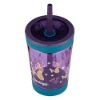 Picture of Spill-Proof Tumbler with straw, 14 Ounce, Eggplant with Mermaid GFX - 1