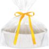 Picture of ABenkle Small Basket with Gift Bags and Ribbons, Empty Gift Baskets for Mother's Day, Decorative Boho Rope Woven Nursery Storage Organizer Toy Baskets with Handle for Baby Showers, 12"X 8" X 5"