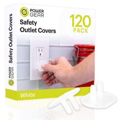 Picture of Power Gear 69313 Safety Plastic Outlet Covers, 120 Pack, White