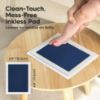 Picture of 1-Pack Inkless Hand and Footprint Kit - Ink Pad for Baby Hand and Footprints - Dog Paw Print Kit,Dog Nose Print Kit - Baby Footprint Kit, Clean Touch Baby Foot Printing Kit,Handprint Kit (Navy, Jumbo)