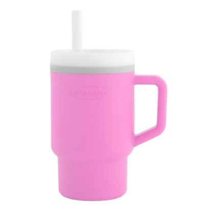 Picture of Infantino My 1st Tumbler - Adorable Miniature Tumbler with Leak-Resistant Straw and Toddler-Friendly Handle, Encourages Hydration, Easy to Clean, 9 fl. oz, Cotton Candy