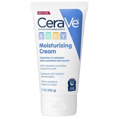 Picture of CeraVe Baby Cream, Gentle Moisturizing Cream with Hyaluronic Acid, Paraben, Phthalate, & Fragrance Free, 5 Ounce