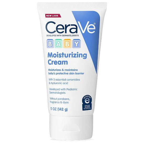 Picture of CeraVe Baby Cream, Gentle Moisturizing Cream with Hyaluronic Acid, Paraben, Phthalate, & Fragrance Free, 5 Ounce