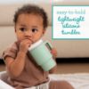 Picture of Infantino My 1st Tumbler - Adorable Miniature Tumbler with Leak-Resistant Straw and Toddler-Friendly Handle, Encourages Hydration, Easy to Clean, 9 fl. oz, Cool Mint