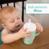 Picture of Infantino My 1st Tumbler - Adorable Miniature Tumbler with Leak-Resistant Straw and Toddler-Friendly Handle, Encourages Hydration, Easy to Clean, 9 fl. oz, Cool Mint