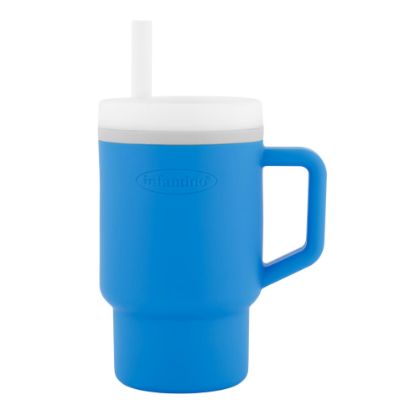 Picture of Infantino My 1st Tumbler - Adorable Miniature Tumbler with Leak-Resistant Straw and Toddler-Friendly Handle, Encourages Hydration, Easy to Clean, 9 fl. oz, Ocean