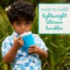 Picture of Infantino My 1st Tumbler - Adorable Miniature Tumbler with Leak-Resistant Straw and Toddler-Friendly Handle, Encourages Hydration, Easy to Clean, 9 fl. oz, Ocean