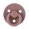 Picture of Itzy Ritzy Natural Rubber Pacifiers, Set of 2 - Natural Rubber Newborn Pacifiers with Cherry-Shaped Nipple & Large Air Holes for Added Safety; Set of 2 in Blossom & Rosewood, Ages 6-18 Months