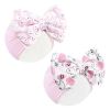 Picture of YanJie Halloween Baby Headbands Bow Ghost Hair Bow Baby Pink Halloween Bow baby White Halloween Bows Newborn Bows Infant Halloween Hair Accessorie