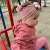 Picture of MIUXUESO 3 Pcs Baby Flower Headbands Baby Girls Nylon Headband Soft Hairbands Hair Accessories for Newborn Infant Toddler Kids (Yellow,Pink,Brown)