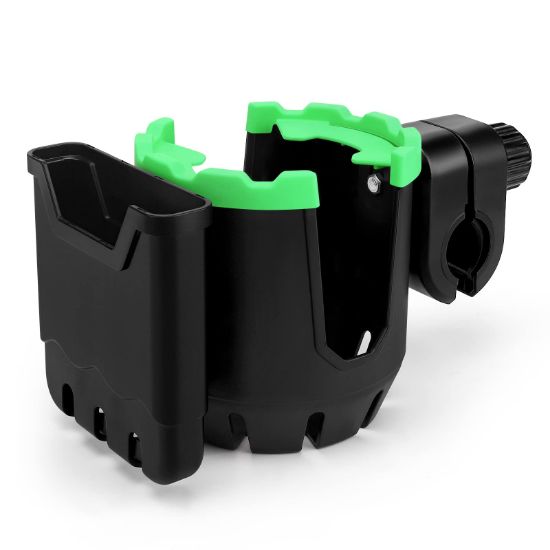 Picture of Accmor Stroller Cup Holder, Bike Cup Holder, Universal Cup Holder for Uppababy Nuna Doona Strollers, 2-in-1 Cup Phone Holder for Stroller, Bike, Wheelchair, Walker, Scooter