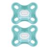 Picture of MAM Comfort Baby Pacifiers, Lightweight One-Piece Full Silicone Binky for Newborns 0-3 Months, BPA-Free Nipple, Easy to Clean Pacifier, Best for Breastfed Babies, with Sterilizer Case, 2 Count Binkies