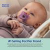 Picture of MAM Comfort Baby Pacifiers, Lightweight One-Piece Full Silicone Binky for Newborns 0-3 Months, BPA-Free Nipple, Easy to Clean Pacifier, Best for Breastfed Babies, with Sterilizer Case, 2 Count Binkies
