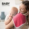 Picture of Muslin Burp Cloths Large 20 by 10 Inches 100% Cotton 6 Layers Extra Absorbent and Soft (Rose Red)
