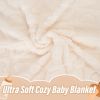 Picture of Plush Soft with Heart Checkered Baby Blanket,Fleece Infant Toddler Blankets for Girls Boys,Warm Lightweight Breathable Newborn Receiving Blankets for Crib Stroller 30"×39" (White, Heart)