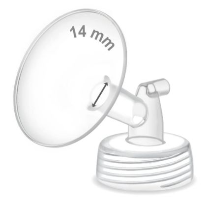 Picture of Maymom Pump Part Compatible with Spectra S1,S2 Spectra 9 Plus Breastpump; Incl Wide Mouth Flange (One flange-14mm Flange) Not Original Spectra Flange; Not Spectra Baby USA Parts