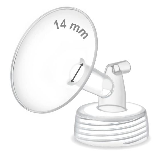 Picture of Maymom Pump Part Compatible with Spectra S1,S2 Spectra 9 Plus Breastpump; Incl Wide Mouth Flange (One flange-14mm Flange) Not Original Spectra Flange; Not Spectra Baby USA Parts