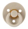 Picture of Itzy Ritzy Natural Rubber Pacifiers, Set of 2 - Natural Rubber Newborn Pacifiers with Cherry-Shaped Nipple & Large Air Holes for Added Safety; Set of 2 in Coconut & Toast, Ages 6-18 Months